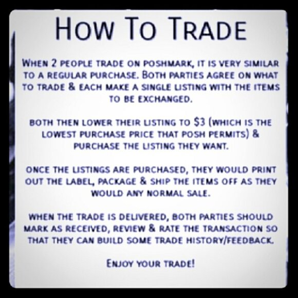 How to trade :) - Picture 1 of 1
